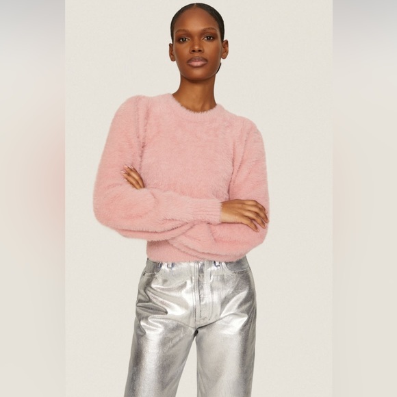 Ronny Kobo Collective Pink Fuzzy Sweater - Picture 3 of 5